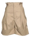 Maison Margiela Woman Shorts & Bermuda Shorts Camel Size 2 Polyester, Cotton In Brown