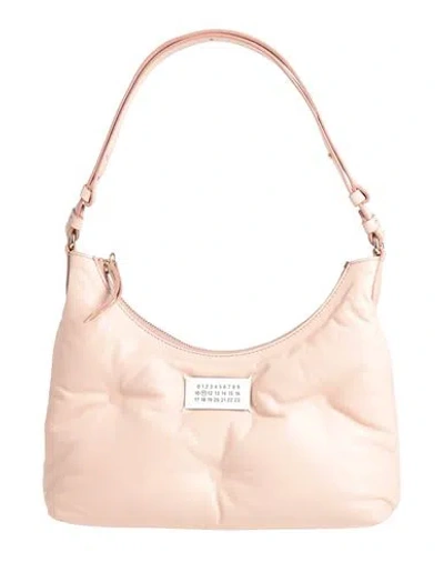 Maison Margiela Woman Shoulder Bag Blush Size - Ovine Leather, Cow Leather, Brass, Zinc In Pink