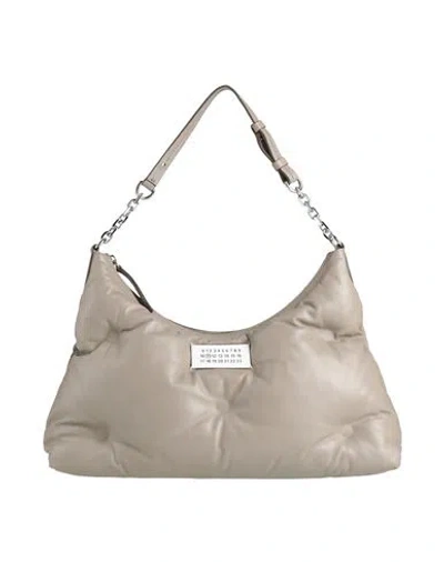 Maison Margiela Woman Shoulder Bag Grey Size - Ovine Leather In Grey