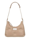 Maison Margiela Woman Shoulder Bag Light Brown Size - Ovine Leather, Cow Leather, Brass, Zinc In Beige