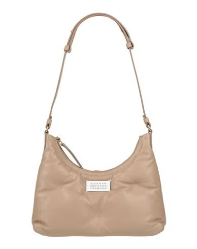 Maison Margiela Woman Shoulder Bag Light Brown Size - Ovine Leather, Cow Leather, Brass, Zinc In Beige