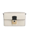 Maison Margiela Woman Shoulder Bag Light Grey Size - Goat Skin, Linen
