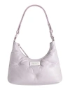 Maison Margiela Woman Shoulder Bag Lilac Size - Ovine Leather, Cow Leather, Brass, Zinc In Purple