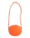 Maison Margiela Woman Shoulder Bag Orange Size - Soft Leather In Orange