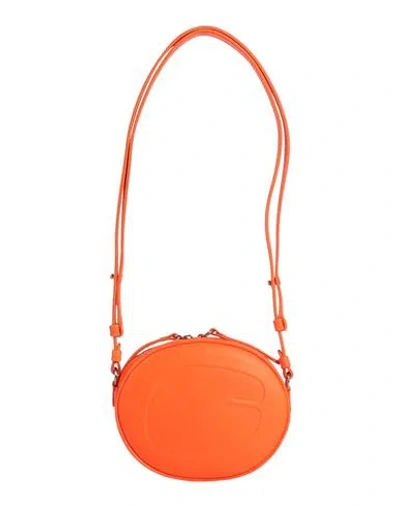 Maison Margiela Woman Shoulder Bag Orange Size - Soft Leather