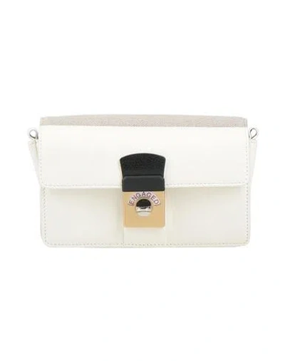 Maison Margiela Woman Shoulder Bag White Size - Goat Skin, Linen