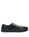 Maison Margiela Women Black Cotton Canvas Tabi Sneakers In Black