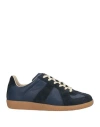 Maison Margiela Woman Sneakers Blue Size 6 Soft Leather