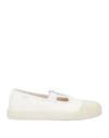 Maison Margiela Tabi On The Deck Distressed Canvas Sneakers In White