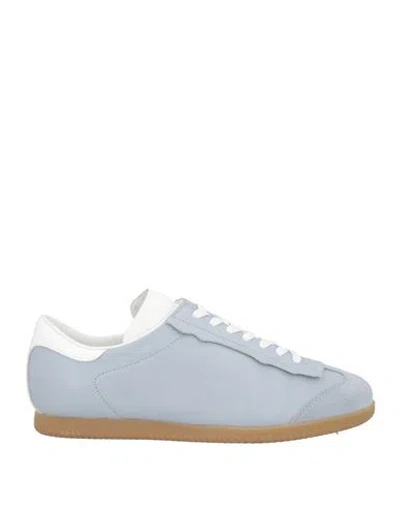 Maison Margiela Woman Sneakers Light Blue Size 8 Soft Leather