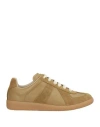 Maison Margiela Woman Sneakers Light Brown Size 8 Soft Leather In Beige