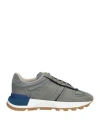 Maison Margiela Woman Sneakers Sage Green Size 7 Textile Fibers, Soft Leather In Sage Green