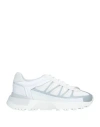 Maison Margiela Woman Sneakers White Size 7 Soft Leather, Textile Fibers In White