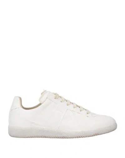 Maison Margiela Woman Sneakers White Size 8 Textile Fibers
