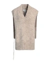 Maison Margiela Woman Sweater Beige Size M Alpaca Wool, Cotton, Wool