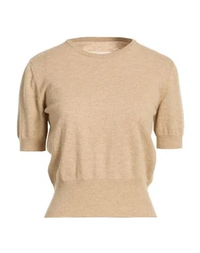 Maison Margiela Woman Sweater Beige Size Xs Virgin Wool In Nude