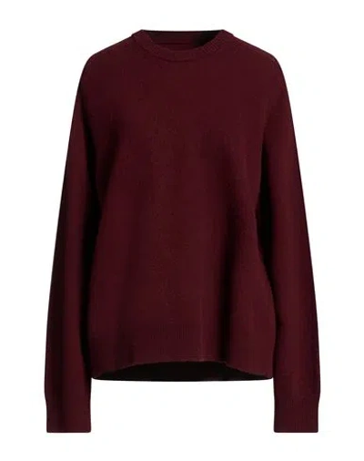 Maison Margiela Woman Sweater Burgundy Size L Wool In Red