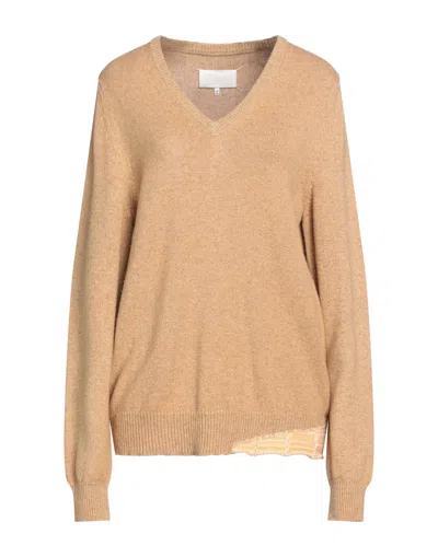 Maison Margiela Sweaters In Beige