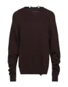 Maison Margiela Sweaters In Brown