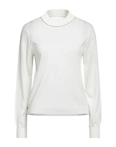 Maison Margiela Woman Sweater Ivory Size S Wool In White
