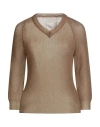 Maison Margiela Woman Sweater Khaki Size S Polyamide In Brown