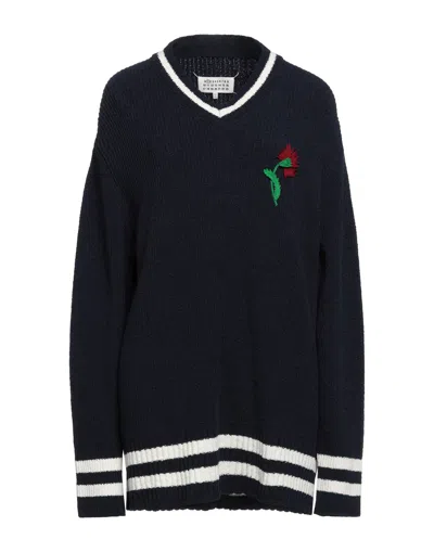 Maison Margiela Sweaters In Blue