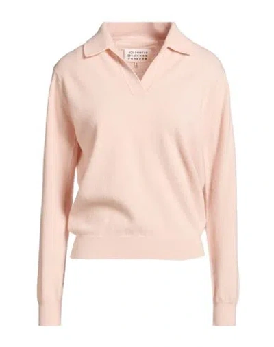 Maison Margiela Woman Sweater Pink Size L Virgin Wool