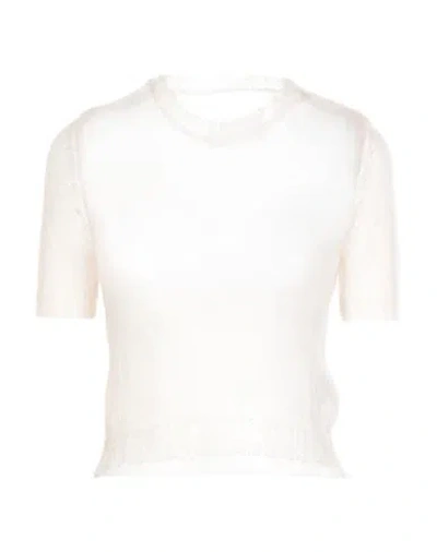 Maison Margiela Woman Sweater Pink Size Xs Polyamide In Neutral
