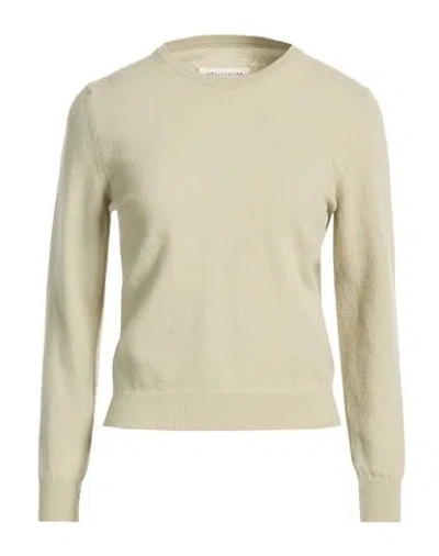 Maison Margiela Woman Sweater Sage Green Size Xs Virgin Wool In Neutral
