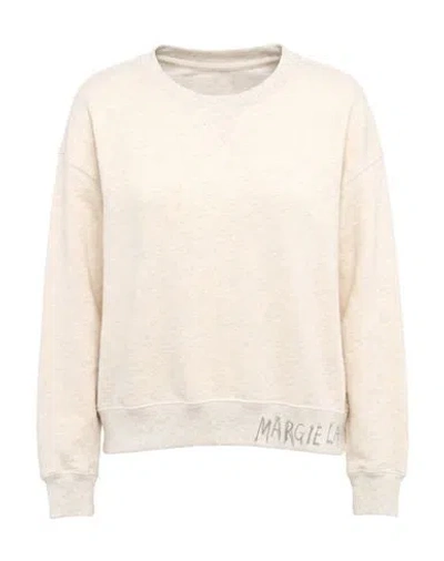 Maison Margiela Woman Sweatshirt Cream Size S Cotton In Neutral
