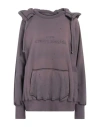 Maison Margiela Reverse-logo Cotton Hoodie In Purple