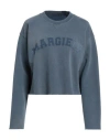 Maison Margiela Cropped Sweatshirt In Blue
