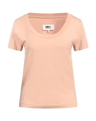 Maison Margiela Woman T-shirt Blush Size L Cotton In Pink