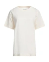 Maison Margiela Woman T-shirt Ivory Size L Cotton In White