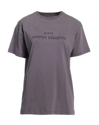 Maison Margiela Woman T-shirt Purple Size S Cotton