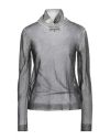Maison Margiela Woman Top Black Size L Silk In Black
