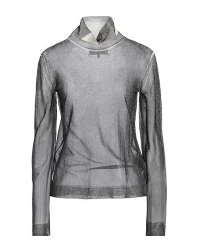 Maison Margiela Woman Top Black Size L Silk
