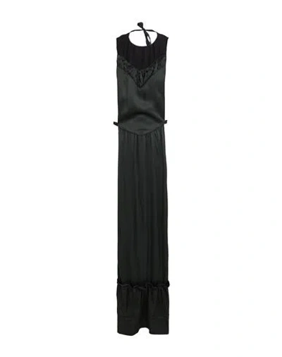 Maison Margiela Woman Top Dark Green Size Onesize Viscose, Silk