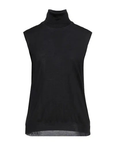 Maison Margiela Woman Turtleneck Black Size M Wool