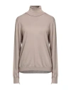 Maison Margiela Woman Turtleneck Light Brown Size L Wool In Beige