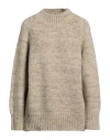 Maison Margiela Relaxed Fit Sweater With High Neck In Green