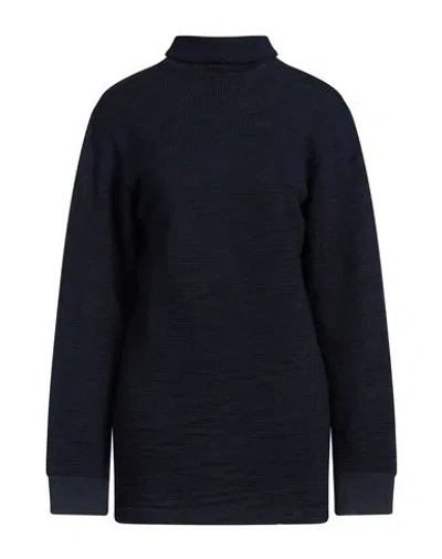 Maison Margiela Woman Turtleneck Navy Size S Wool, Cotton, Polyester