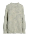 Maison Margiela Woman Turtleneck Sage Green Size M Alpaca Wool, Cotton, Wool In Sage Green