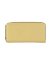 Maison Margiela Woman Wallet Lime Green Size - Cow Leather, Brass, Zinc, Aluminum, Copper