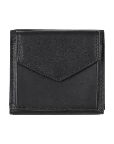 Maison Margiela Woman Wallet Black Size - Leather