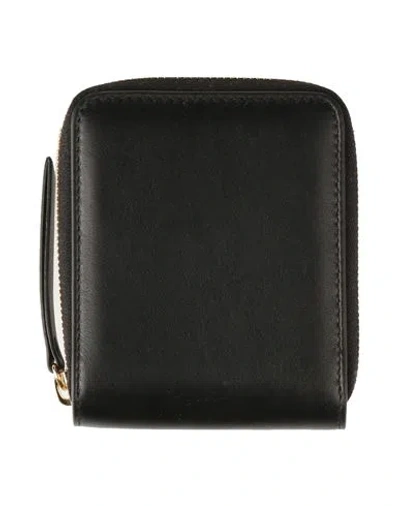 Maison Margiela Woman Wallet Black Size - Leather