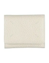 Maison Margiela Woman Wallet Cream Size - Bovine Leather
