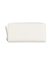 Maison Margiela Woman Wallet Cream Size - Cow Leather, Brass, Zinc, Aluminum, Copper