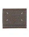 Maison Margiela Woman Wallet Dark Brown Size - Bovine Leather
