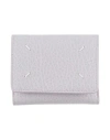Maison Margiela Woman Wallet Dove Grey Size - Bovine Leather